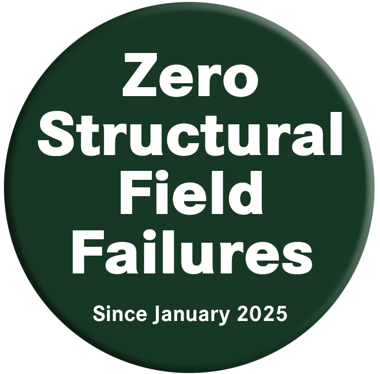 Zero field failusre since Jan 2025